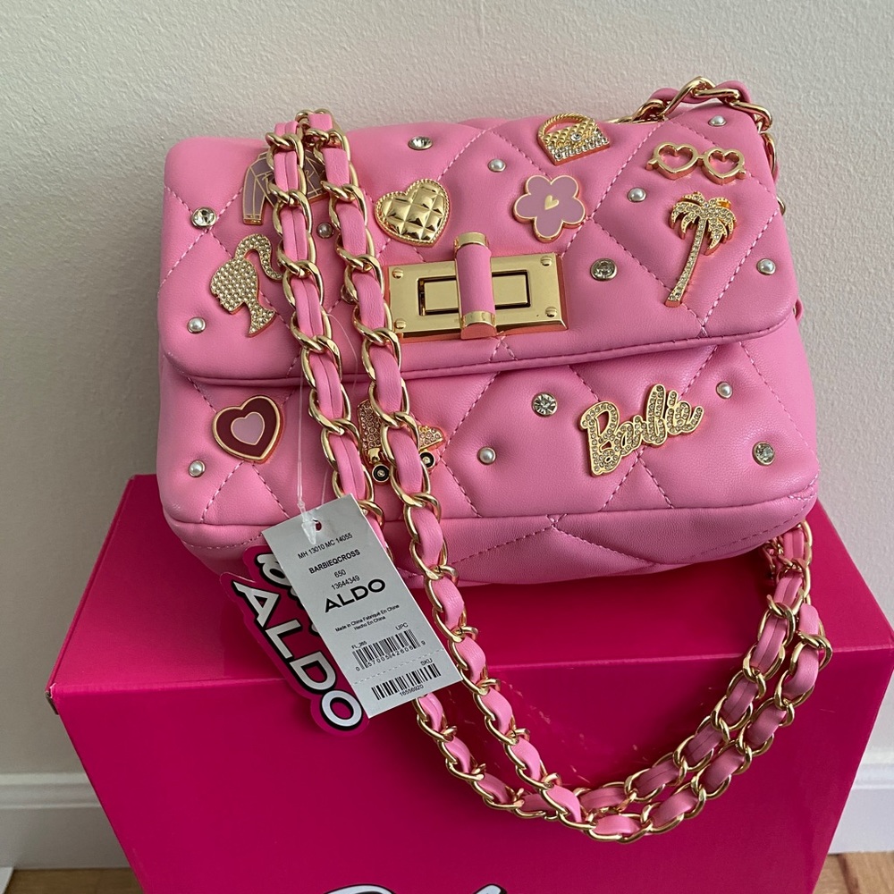 Barbie X Aldo Barbieqcross NWT pink